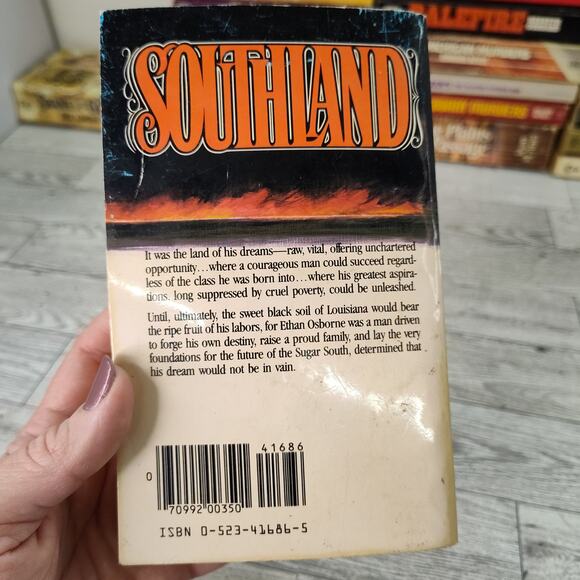 SOUTHLAND Amanda‎ Carlisle 1982 Pinnacle 1st Print Paperback Historical Fiction - Picture 6 of 11